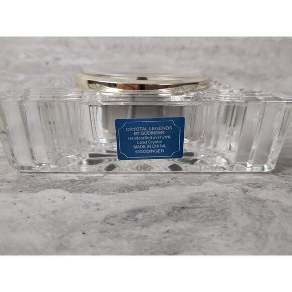Crystal Legends‎ by Godinger Quartz Clock 24% Lead Crystal - Picture 6 of 6